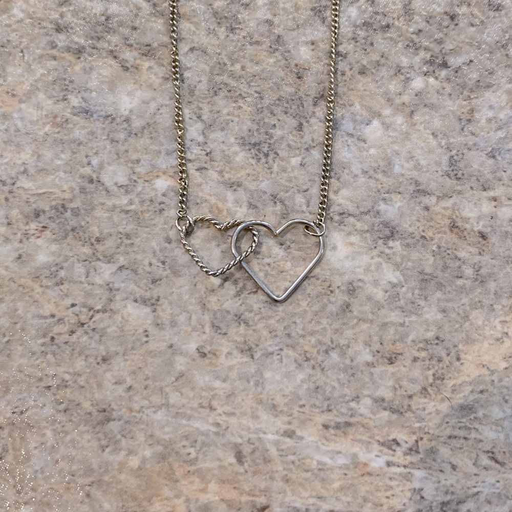 Gold heart necklace